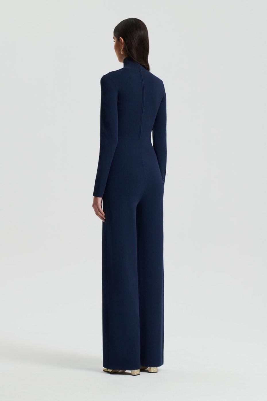 Jumpsuits | Women Scanlan Theodore MICRO CREPE JUMPSUIT Navy
