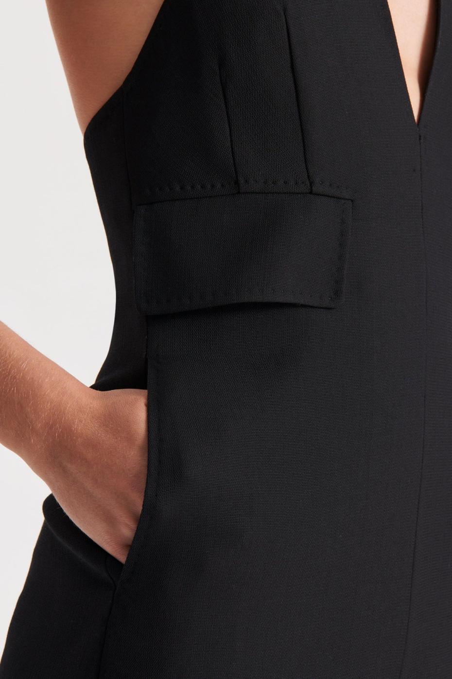Jumpsuits | Women Scanlan Theodore WOOL BARATHEA JUMPSUIT Black