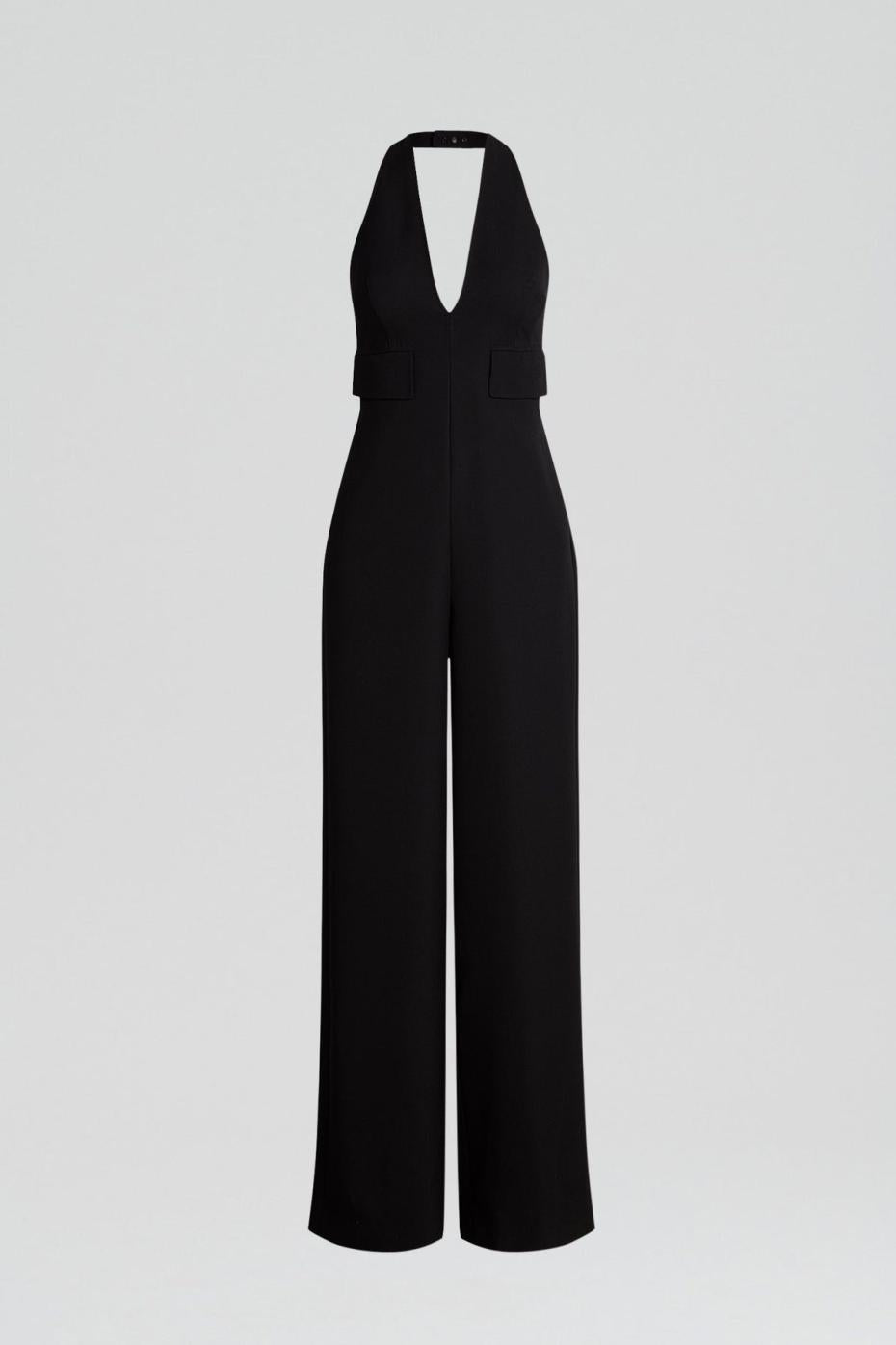 Jumpsuits | Women Scanlan Theodore WOOL BARATHEA JUMPSUIT Black