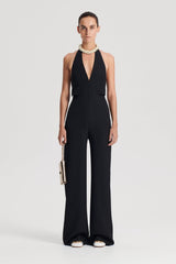 Jumpsuits | Women Scanlan Theodore WOOL BARATHEA JUMPSUIT Black