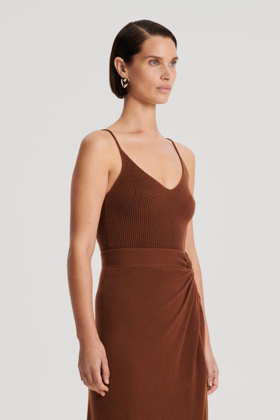 Knitwear | Women Scanlan Theodore CASHMERE CAMISOLE Spice