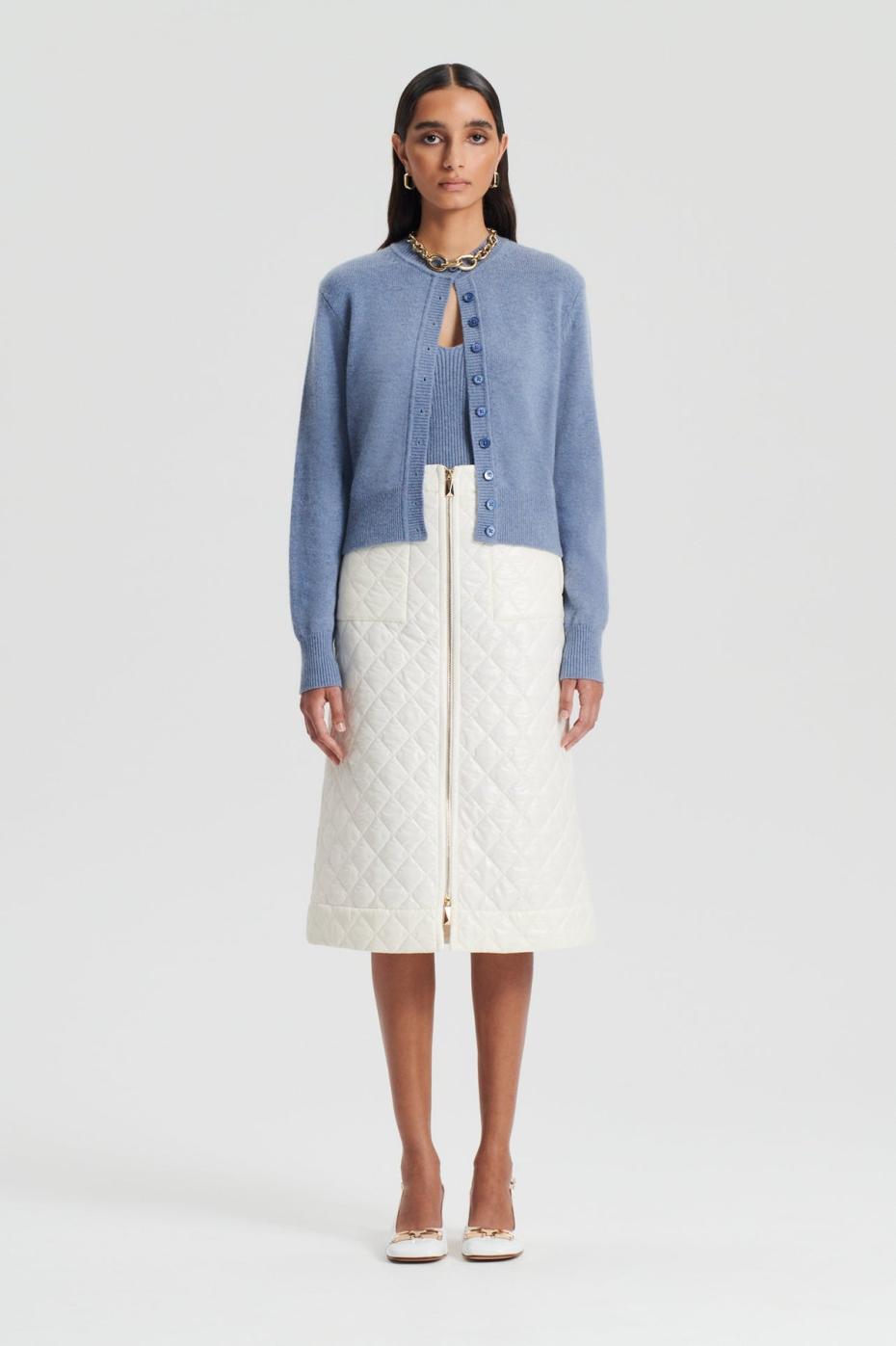 Knitwear | Women Scanlan Theodore CASHMERE CARDIGAN Denim