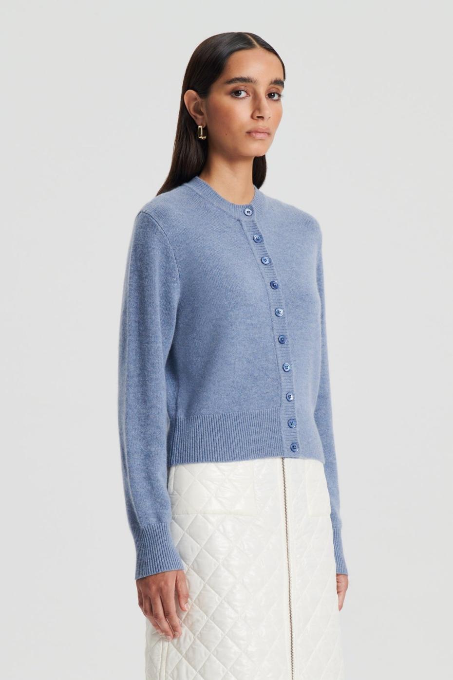 Knitwear | Women Scanlan Theodore CASHMERE CARDIGAN Denim