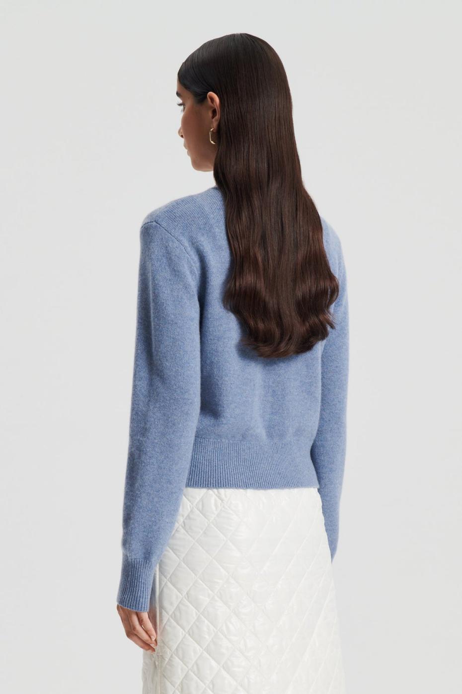 Knitwear | Women Scanlan Theodore CASHMERE CARDIGAN Denim