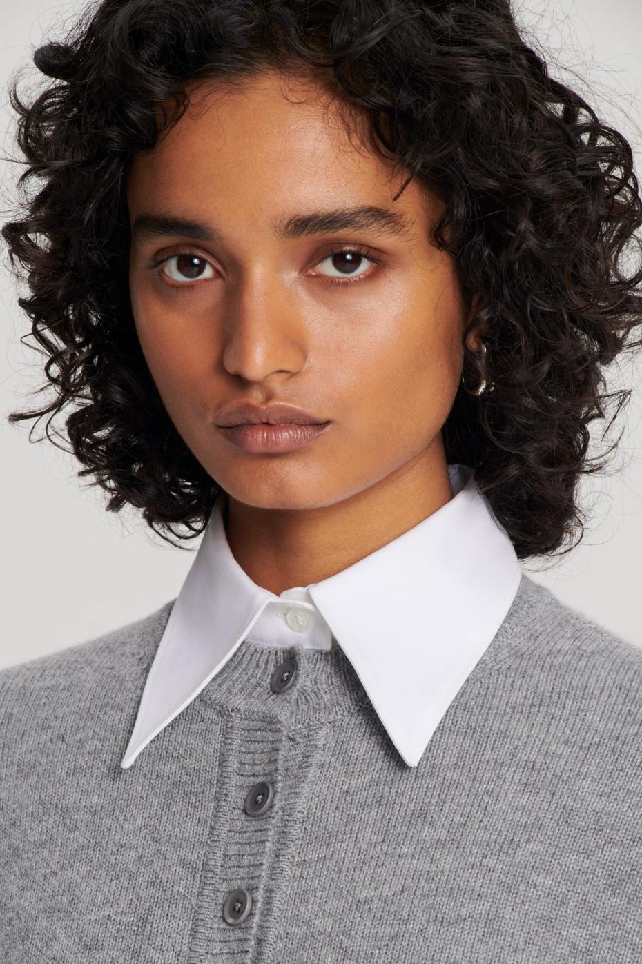 Knitwear | Women Scanlan Theodore CASHMERE CARDIGAN Grey.melange