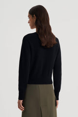 Knitwear | Women Scanlan Theodore CASHMERE CREW SWEATER Black