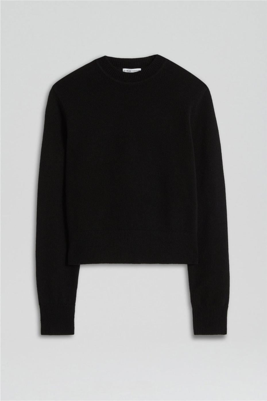 Knitwear | Women Scanlan Theodore CASHMERE CREW SWEATER Black