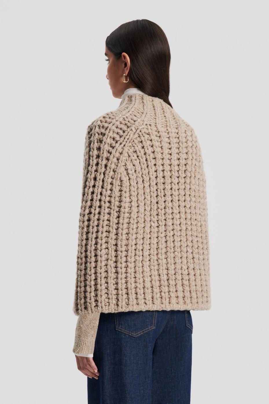 Knitwear | Women Scanlan Theodore HANDKNIT CAPE Taupe