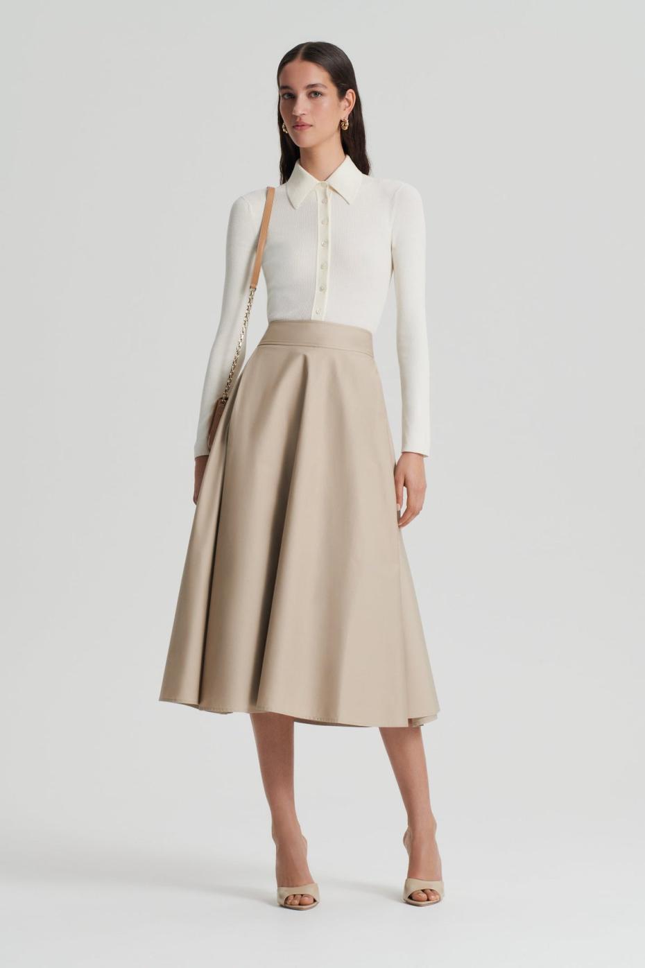 Knitwear | Women Scanlan Theodore KNIT SHIRT Cream