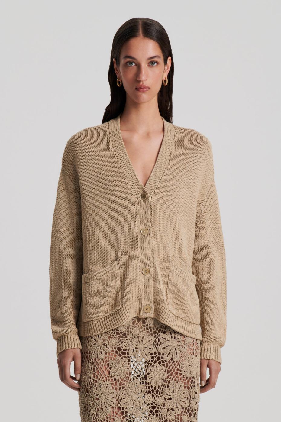 Knitwear | Women Scanlan Theodore SILK COTTON V Pebble