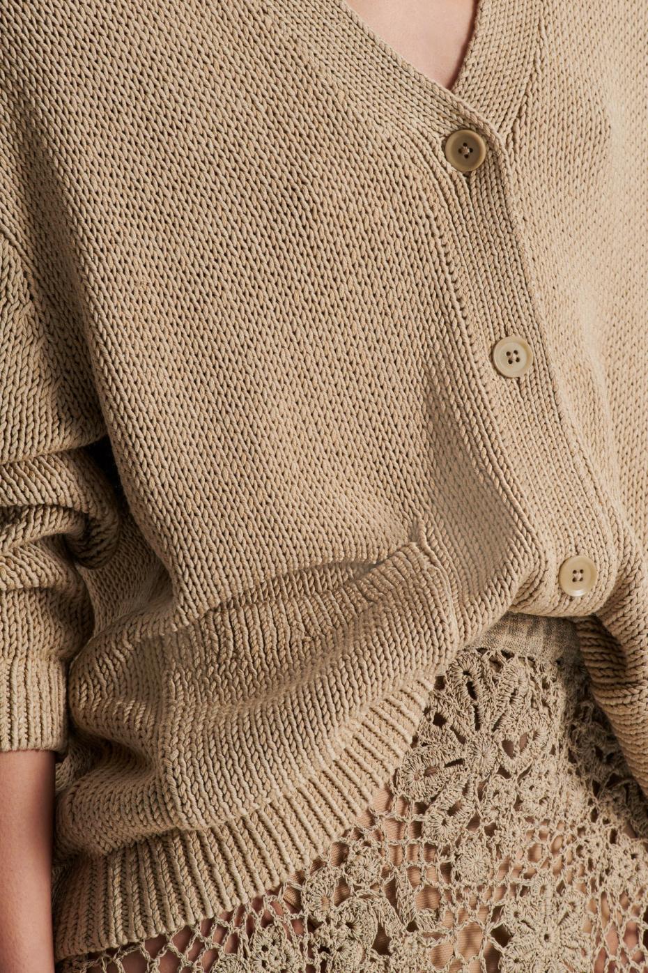 Knitwear | Women Scanlan Theodore SILK COTTON V Pebble