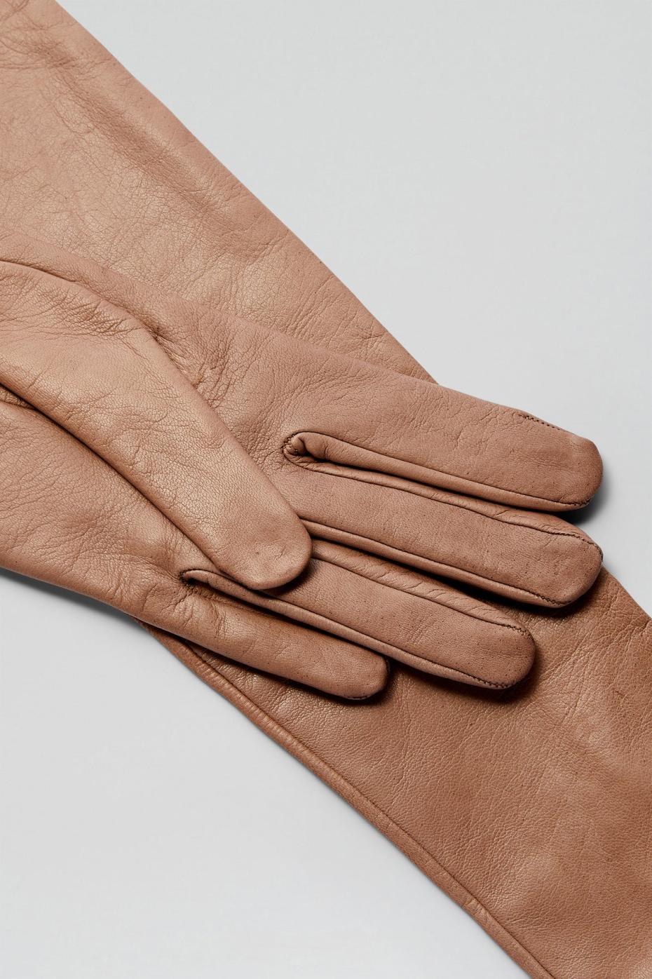 Leather | Women Scanlan Theodore LEATHER GLOVES Camel