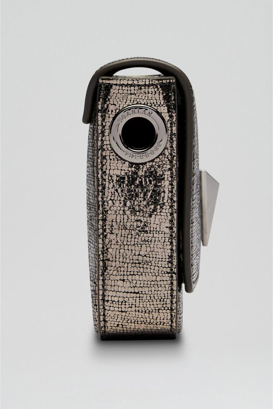 Leather | Women Scanlan Theodore MINI METALLIC SLIM BAG Onyx