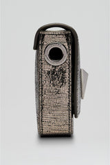 Leather | Women Scanlan Theodore MINI METALLIC SLIM BAG Onyx