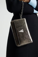 Leather | Women Scanlan Theodore MINI METALLIC SLIM BAG Onyx
