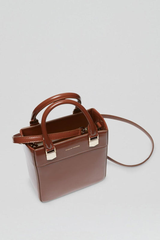 Leather | Women Scanlan Theodore MINI SHOPPER Cigar