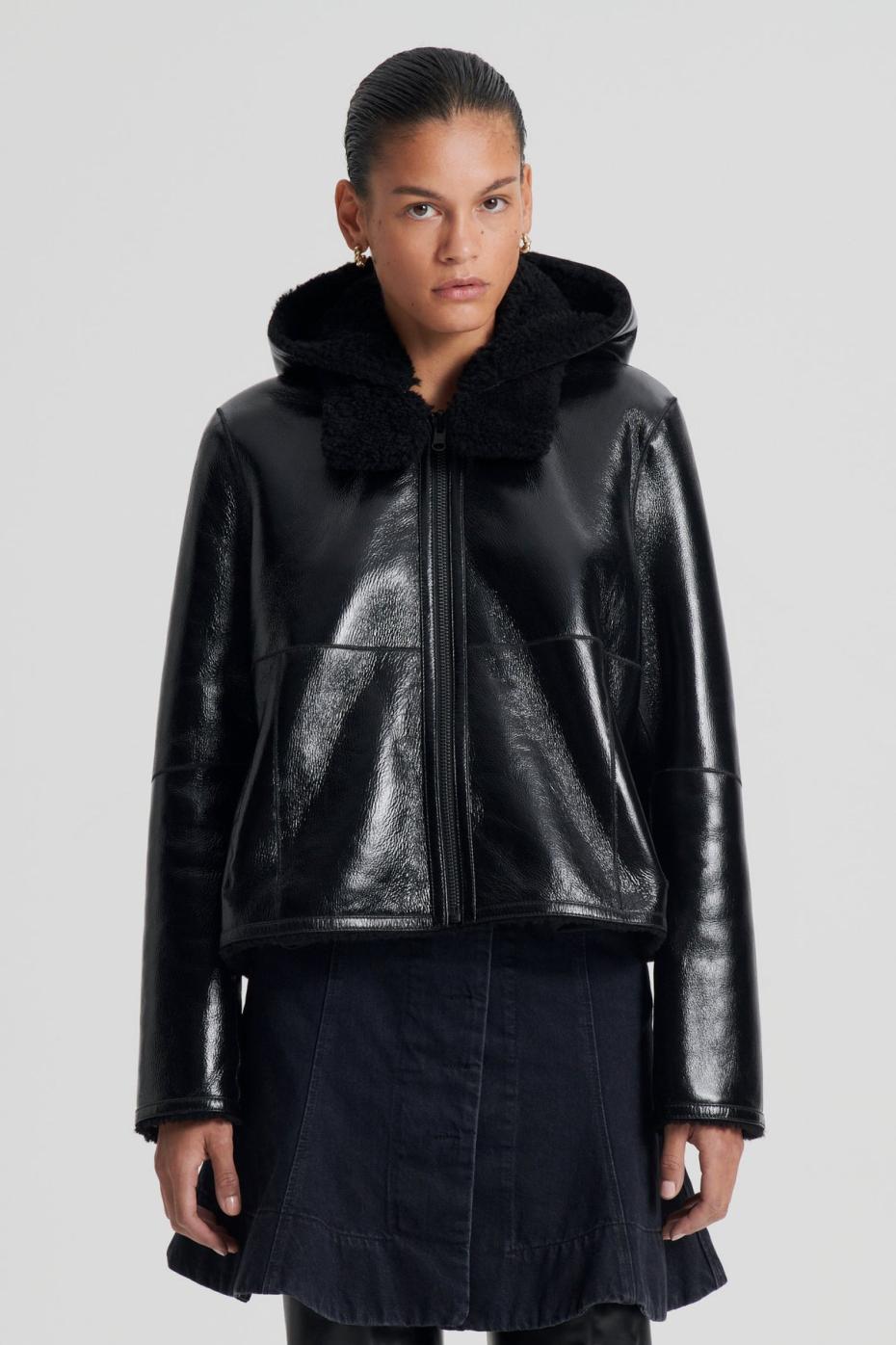 Leather | Women Scanlan Theodore SHEARLING JACKET Black.black