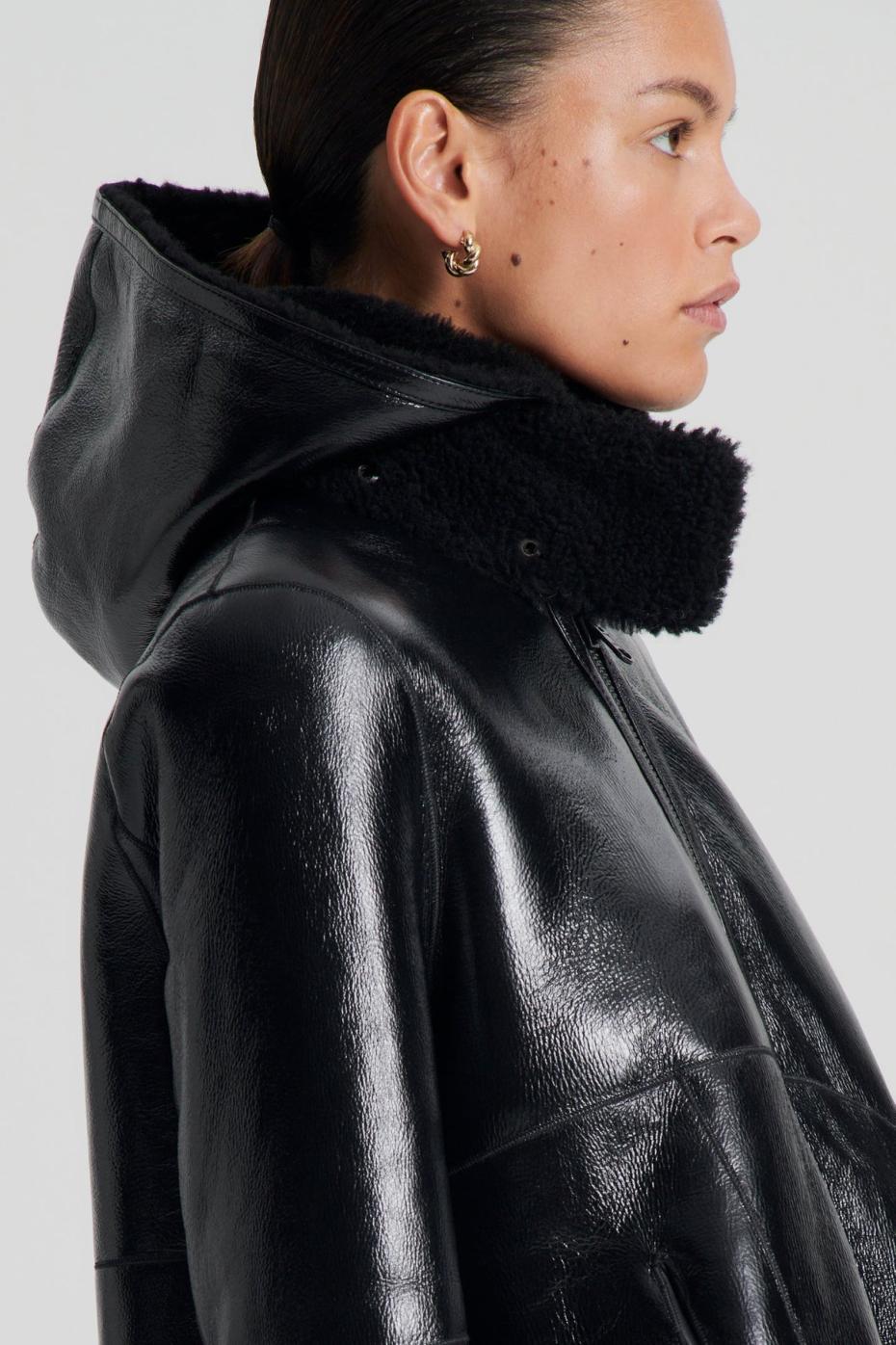 Leather | Women Scanlan Theodore SHEARLING JACKET Black.black
