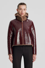 Leather | Women Scanlan Theodore SHEARLING JACKET Rasbrry.camel