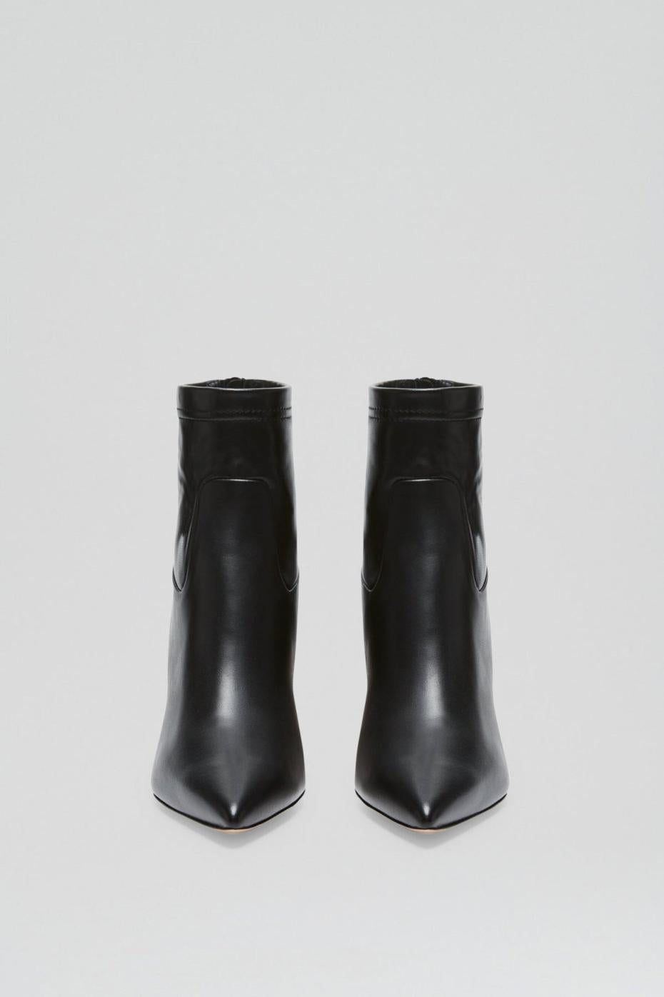 Leather | Women Scanlan Theodore STRETCH ANKLE BOOT 8.5 Black