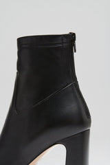 Leather | Women Scanlan Theodore STRETCH ANKLE BOOT 8.5 Black