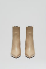 Leather | Women Scanlan Theodore STRETCH ANKLE BOOT 8.5 Nude
