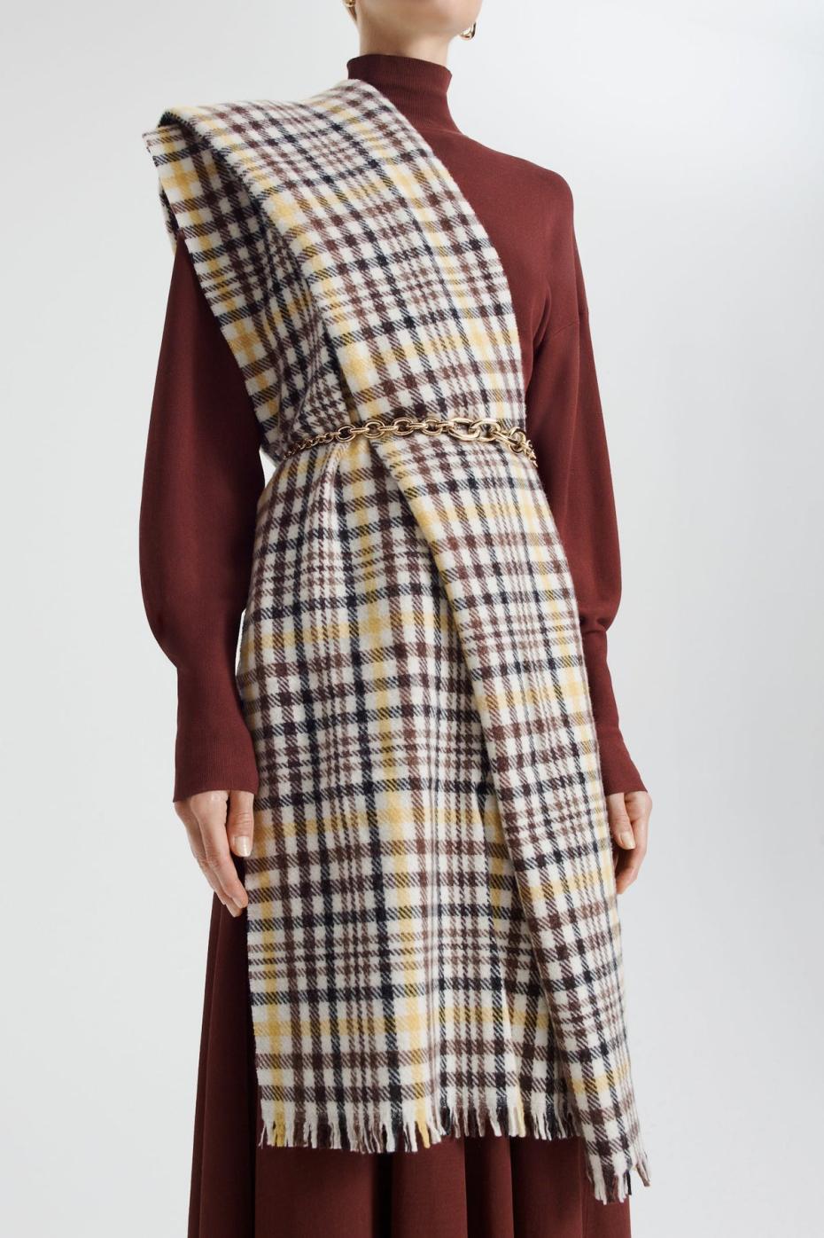 Scarves | Women Scanlan Theodore ITALIAN PLAID SCARF Ginger