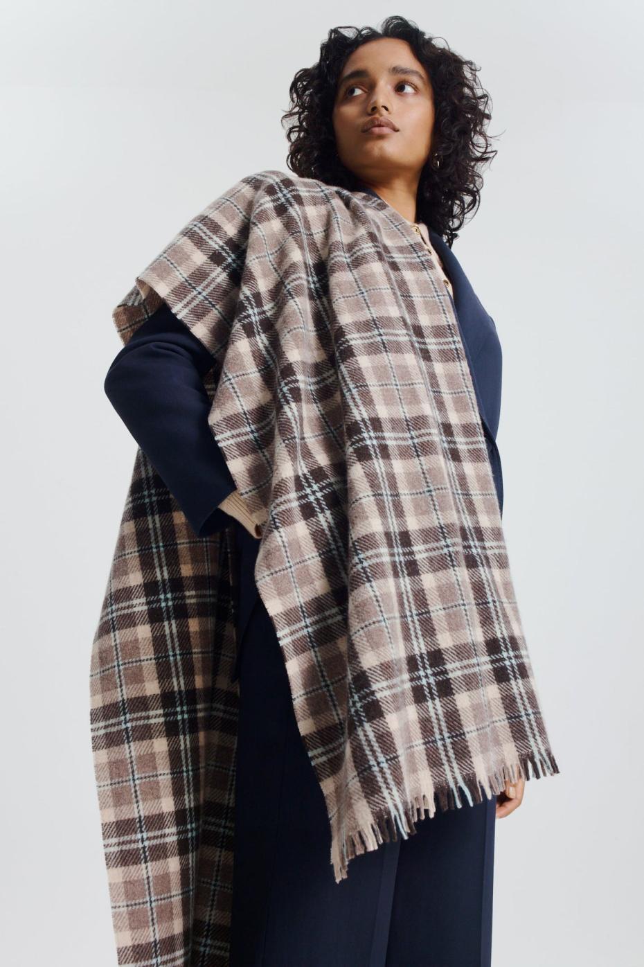 Scarves | Women Scanlan Theodore ITALIAN PLAID SCARF Grey