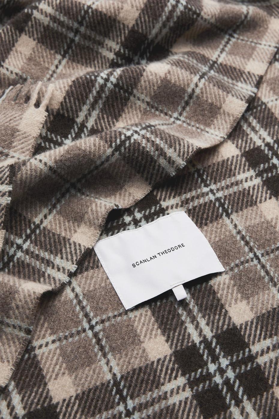 Scarves | Women Scanlan Theodore ITALIAN PLAID SCARF Grey