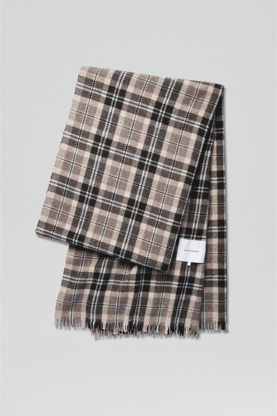Scarves | Women Scanlan Theodore ITALIAN PLAID SCARF Grey