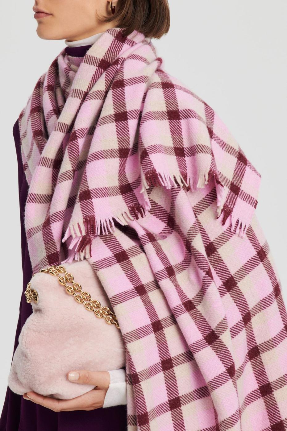 Scarves | Women Scanlan Theodore ITALIAN PLAID SCARF Pale Pink