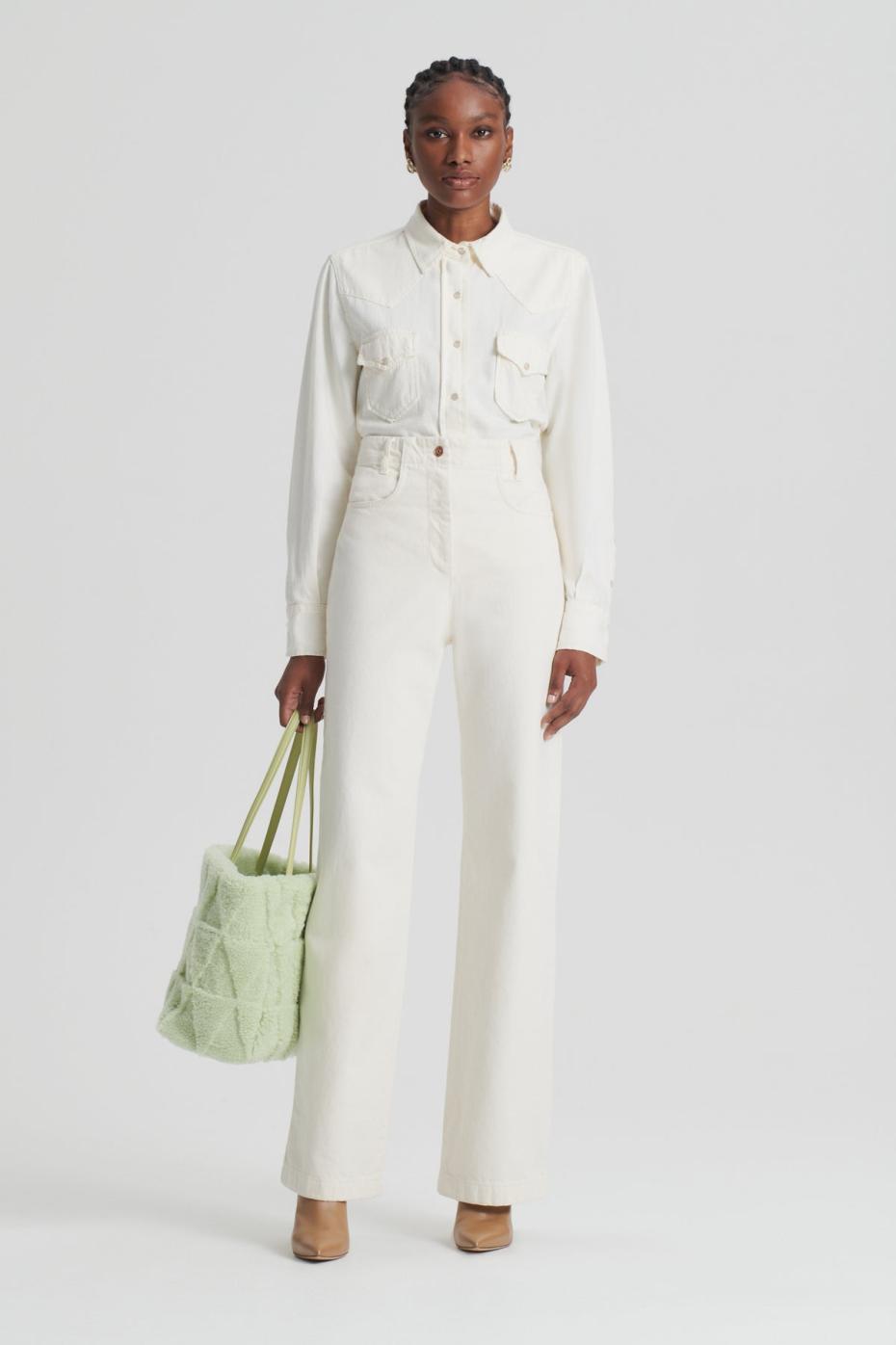 Shirts | Women Scanlan Theodore DENIM SHIRT Natural