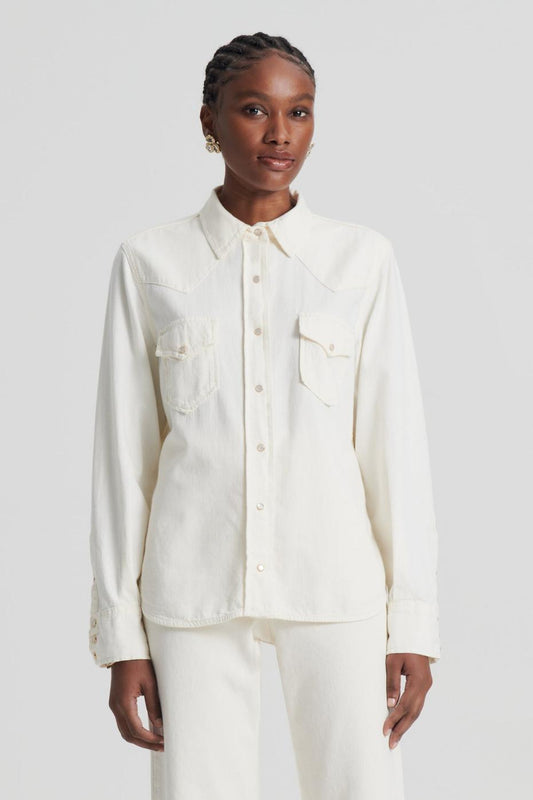 Shirts | Women Scanlan Theodore DENIM SHIRT Natural