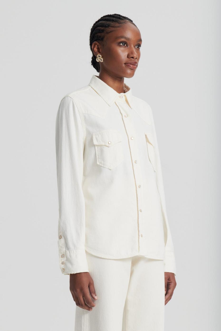 Shirts | Women Scanlan Theodore DENIM SHIRT Natural