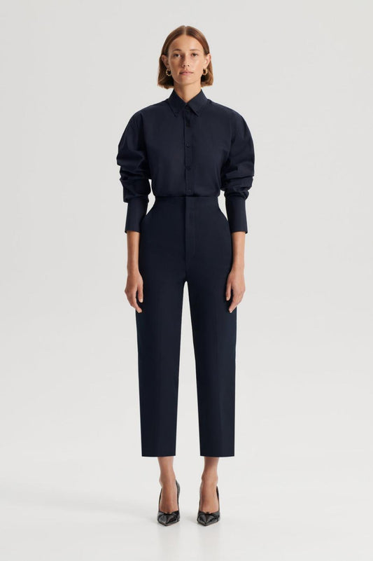 Shirts | Women Scanlan Theodore PARACHUTE COTTON SHIRT Navy