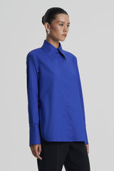 Shirts | Women Scanlan Theodore PARACHUTE TAILORED SHIRT Bluette