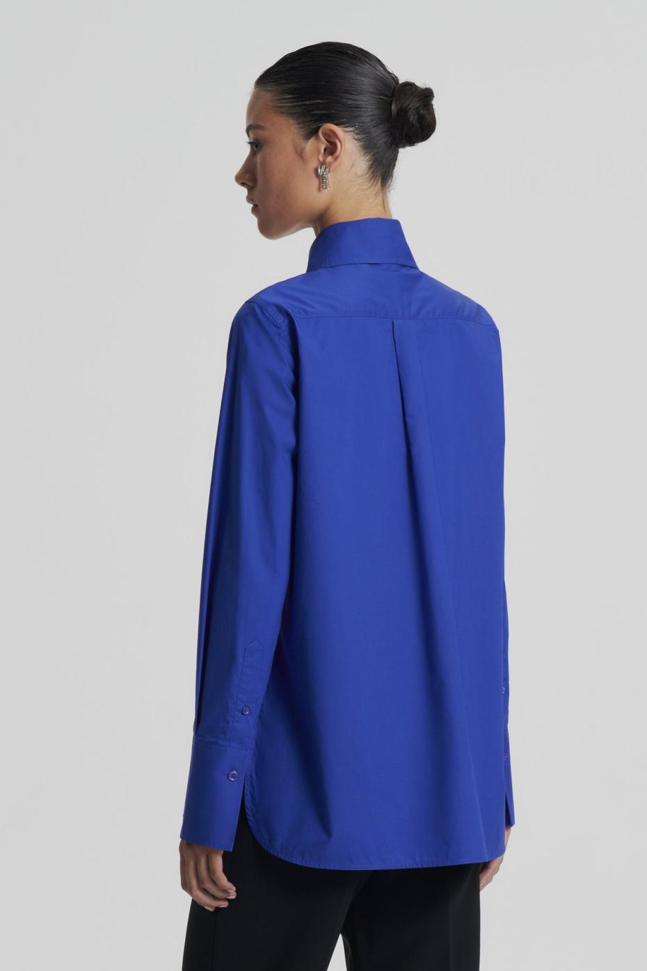 Shirts | Women Scanlan Theodore PARACHUTE TAILORED SHIRT Bluette