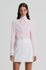 Shirts | Women Scanlan Theodore SILK TIE FRONT SHIRT Soft.pink