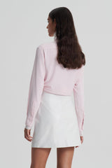 Shirts | Women Scanlan Theodore SILK TIE FRONT SHIRT Soft.pink