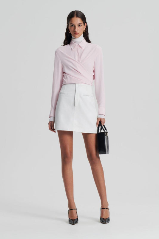 Shirts | Women Scanlan Theodore SILK TIE FRONT SHIRT Soft.pink