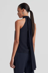 Shirts | Women Scanlan Theodore SILK TIE NECK CAMI Navy