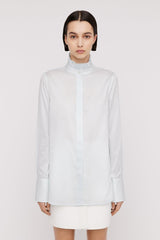 Shirts | Women Scanlan Theodore STRIPE RUFFLE SHIRT Pale.blue