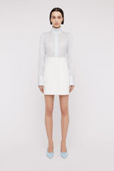 Shirts | Women Scanlan Theodore STRIPE RUFFLE SHIRT Pale.blue