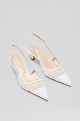 Shoes | Women Scanlan Theodore FINE MESH SLINGBACK 4.5 White