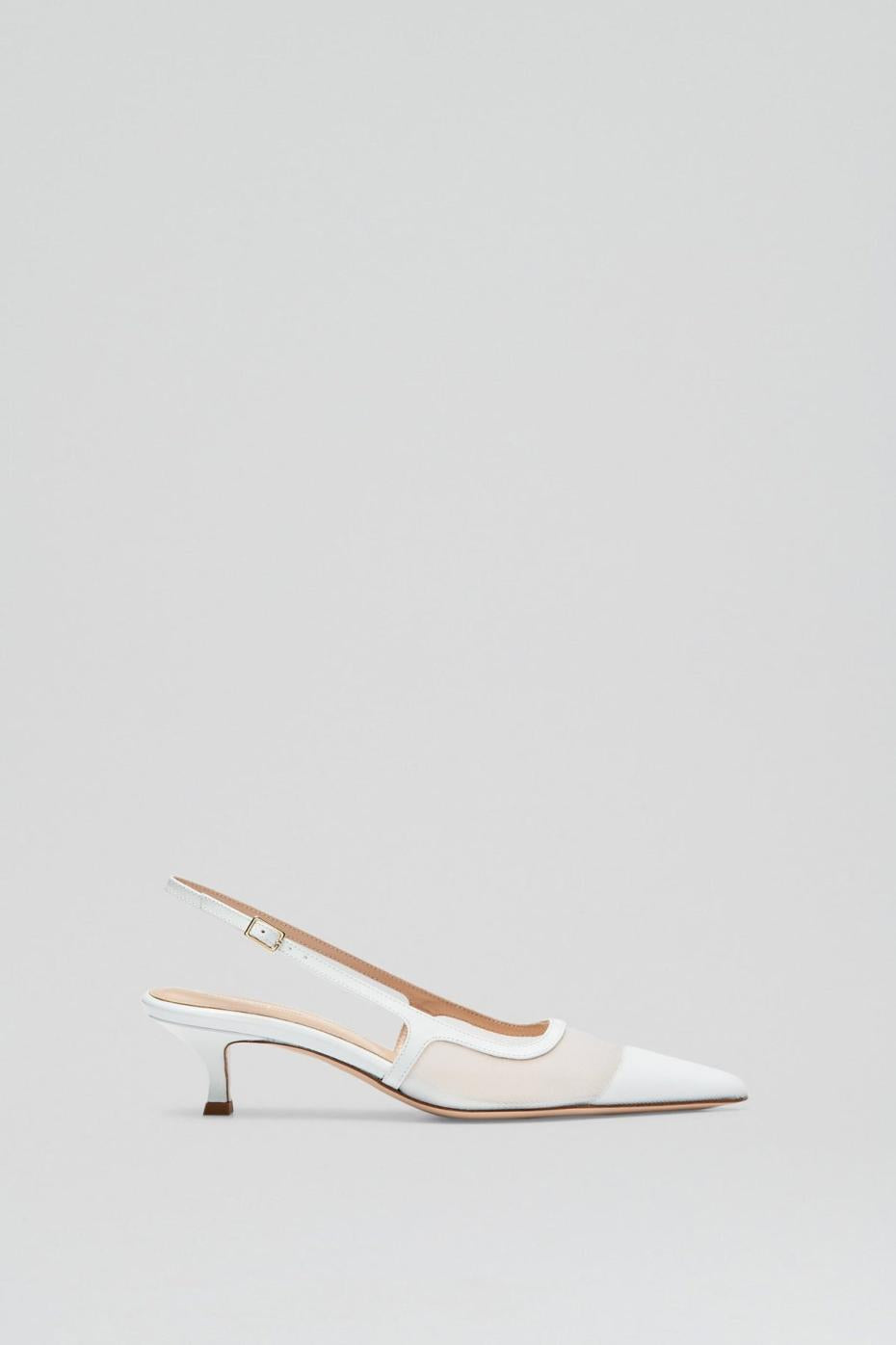 Shoes | Women Scanlan Theodore FINE MESH SLINGBACK 4.5 White