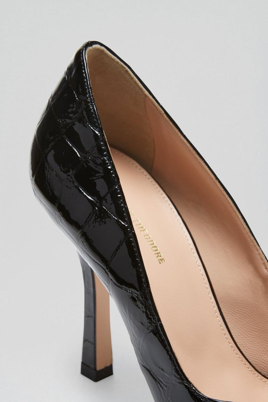 Shoes | Women Scanlan Theodore LEATHER EMBOSSED PUMP 9.5 Black