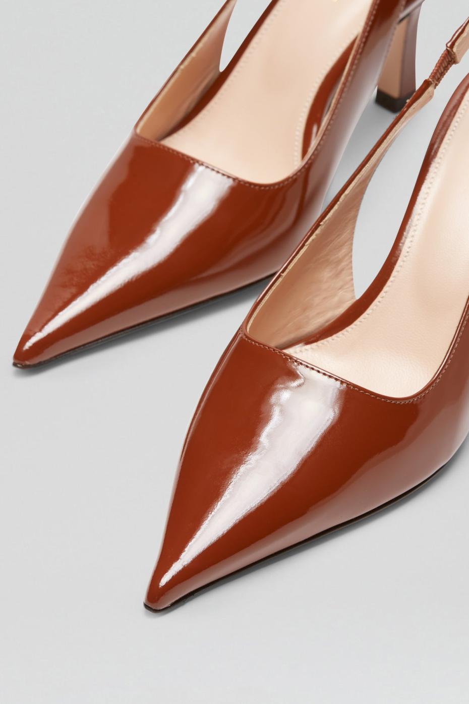 Shoes | Women Scanlan Theodore POLISHED SLINGBACK 7.5 Cigar