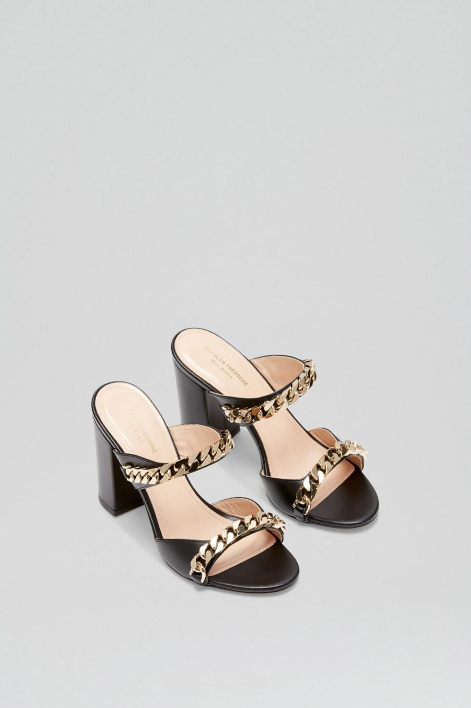 Shoes | Women Scanlan Theodore SANDAL WITH CHAINS DETAIL 9.5 Black