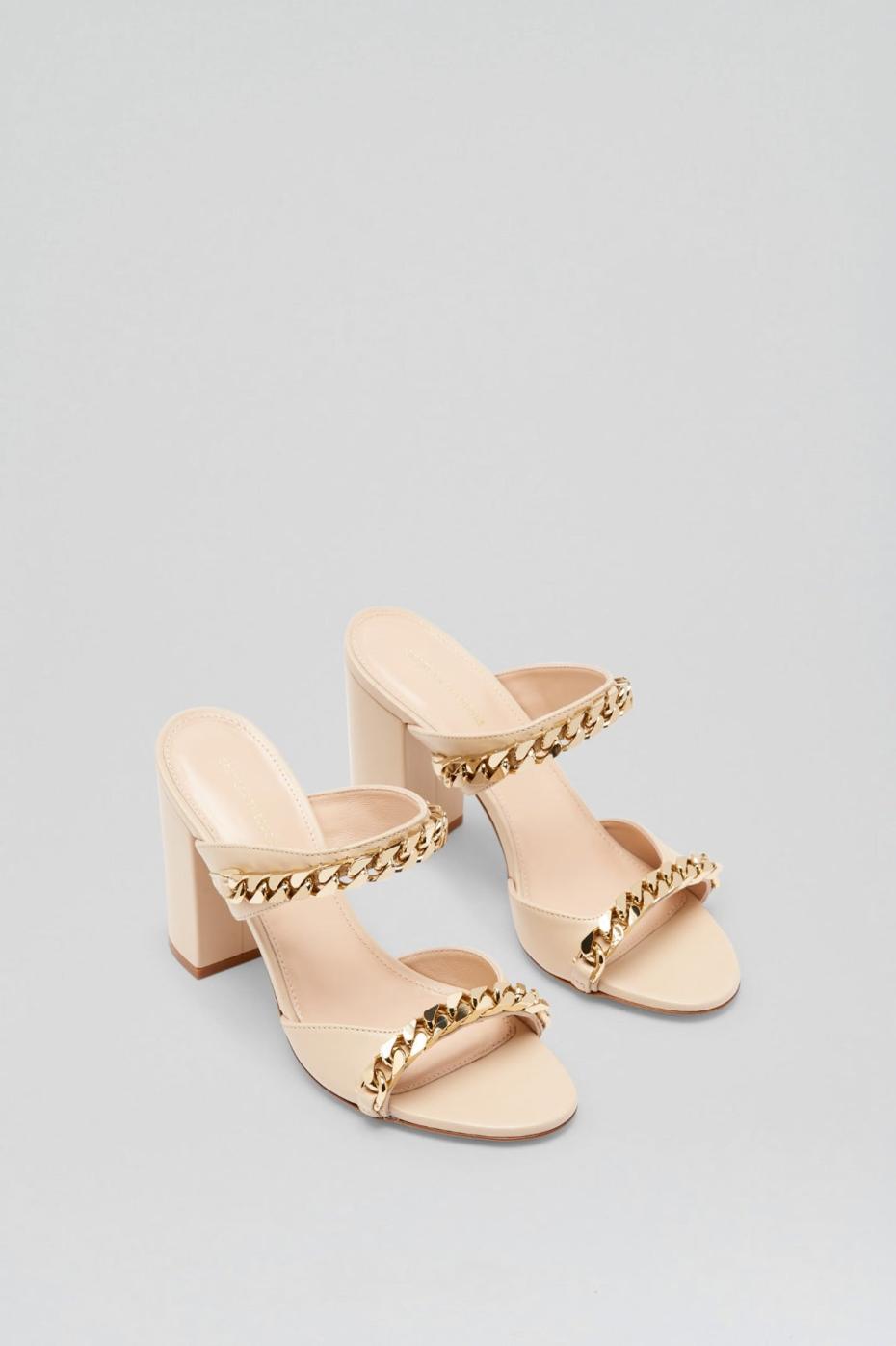 Shoes | Women Scanlan Theodore SANDAL WITH CHAINS DETAIL 9.5 Nougat