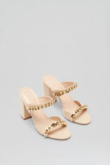 Shoes | Women Scanlan Theodore SANDAL WITH CHAINS DETAIL 9.5 Nougat
